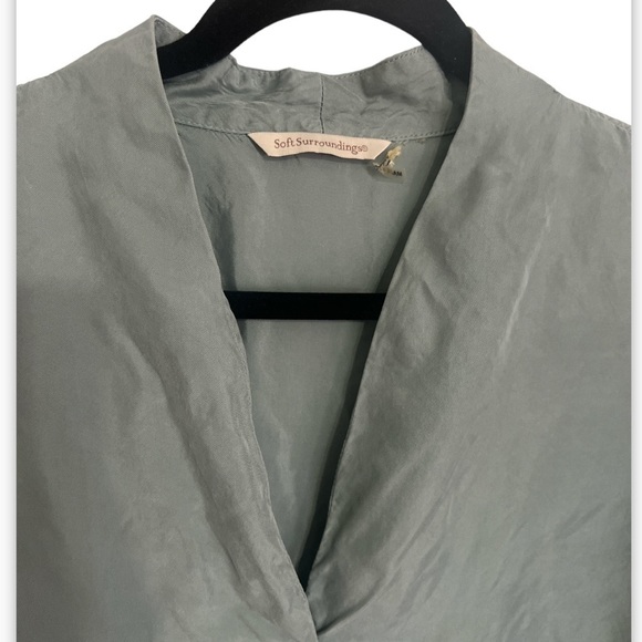 Soft Surroundings Laurel Tunic in Dusk Green - Picture 5 of 7